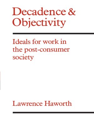 cover image of Decadence and Objectivity